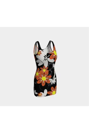 Floral Twilight Bodycon Dress