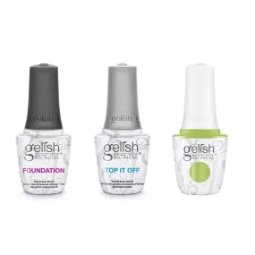 Gelish Combo - Base, Top & Into The Lime-light