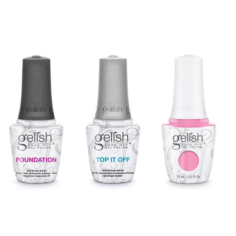 Gelish Combo - Base, Top & Look At You Pink-achu!