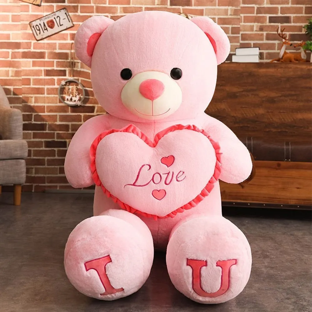 Giant Teddy Bear ''I LOVE YOU'' Plush Toy