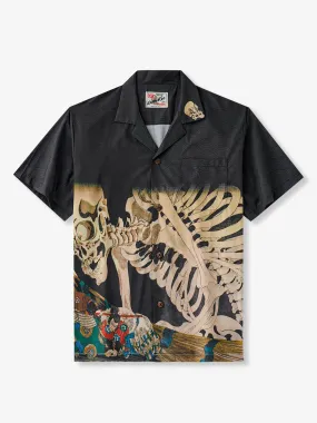 Japanese Masterpiece Soma No Kudairi Gradient Cotton Camp Shirt