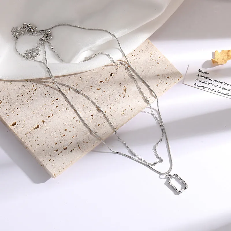 Just lil things Artifical Silver Necklace jltn0545