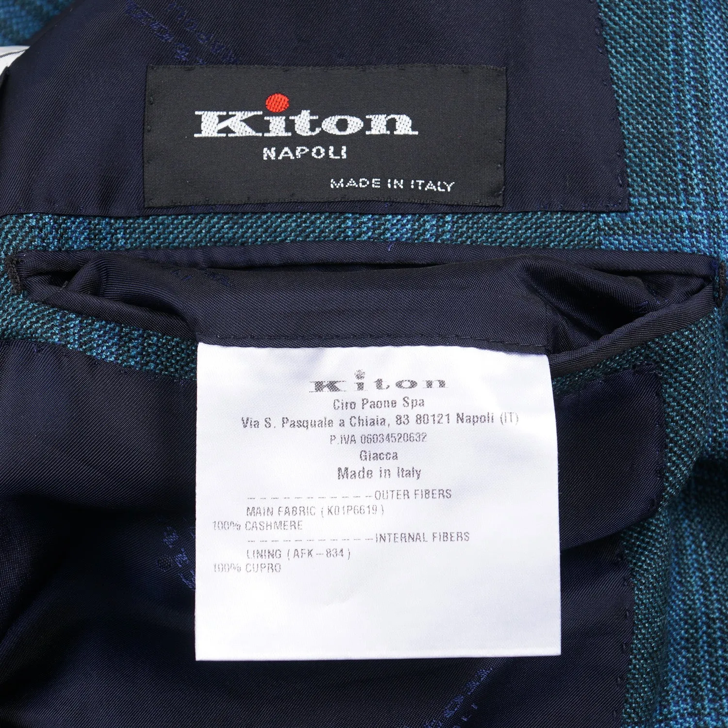 Kiton Check Cashmere Sport Coat