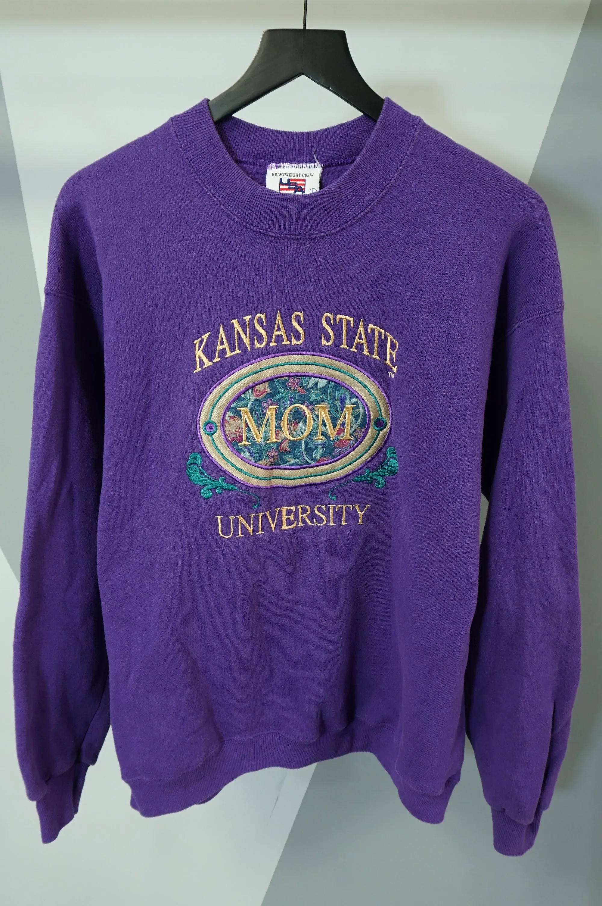 (L) Vtg Kansas State University Mom Crewneck