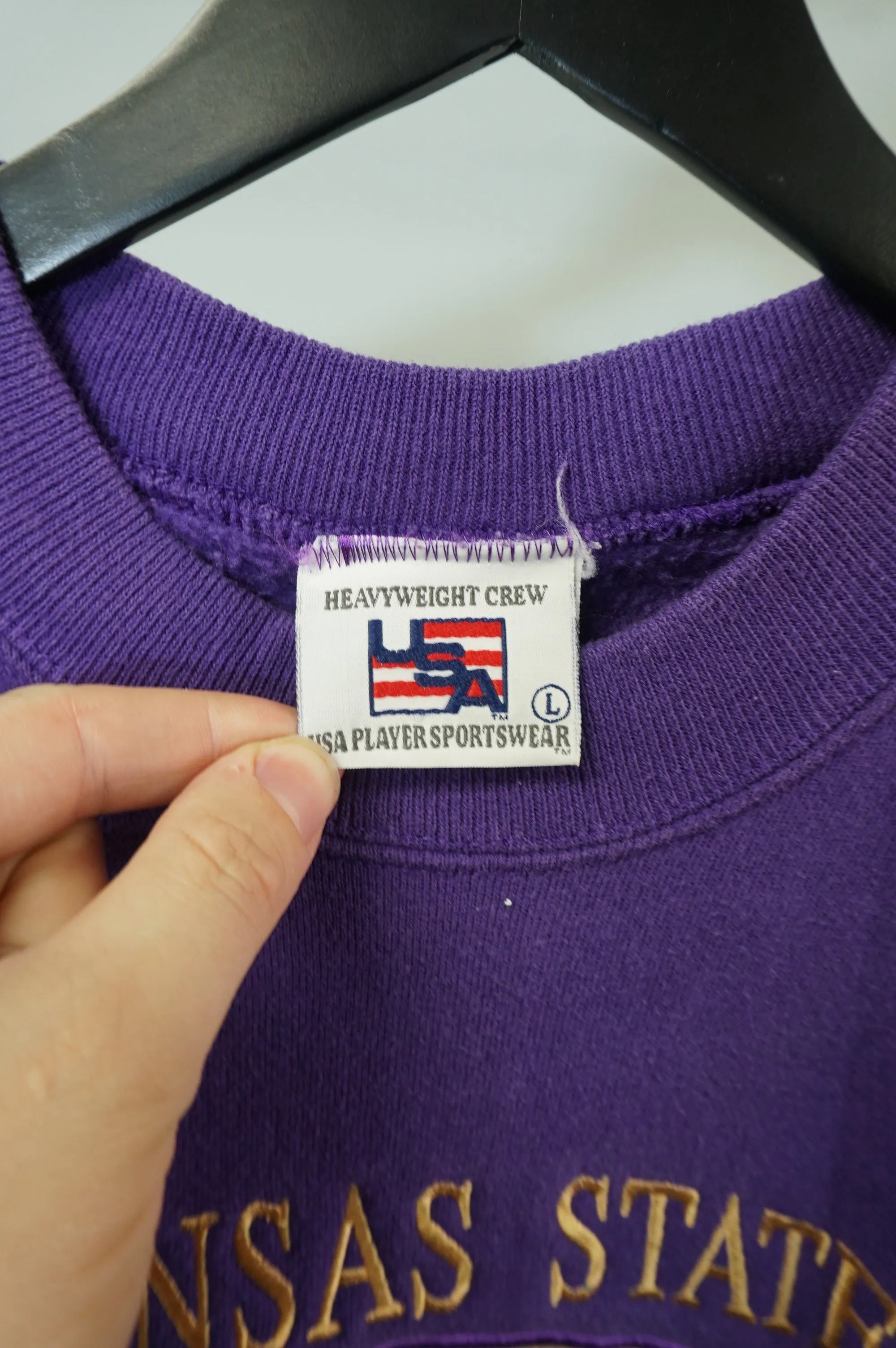 (L) Vtg Kansas State University Mom Crewneck