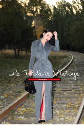 Le Palais Vintage limited edition retro cashmere long jacket coat- Cioq