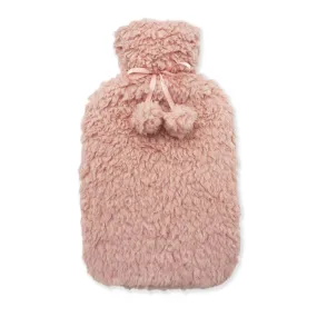 Lewis's Hot Water Bottle with Teddy Fleece Cover 2L - Pink