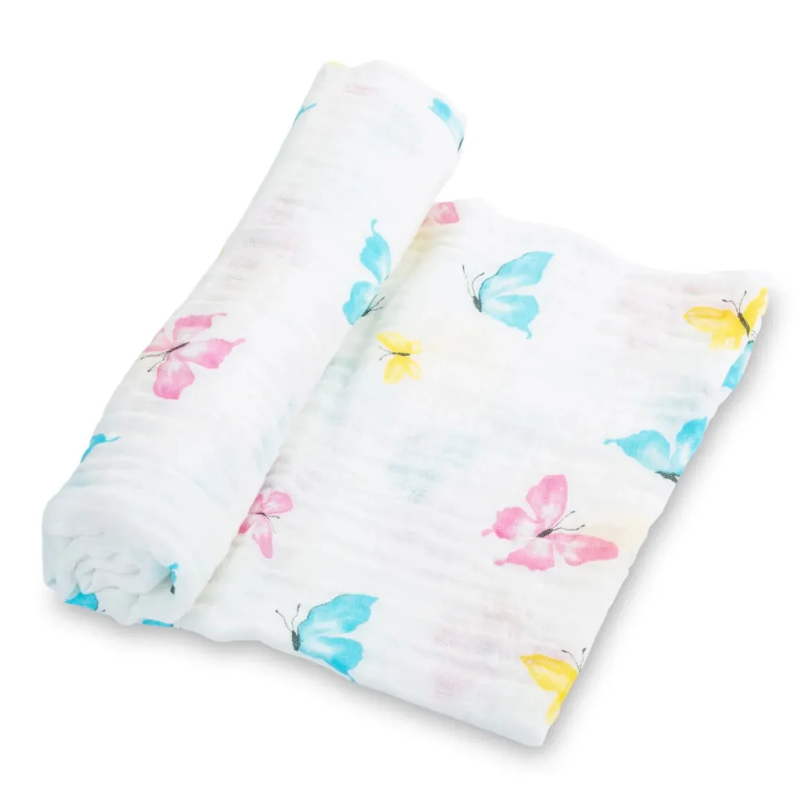 Lolly Banks Set of Three Swaddle Blankets (Bows, Butterfies, You Are My Sunshine)