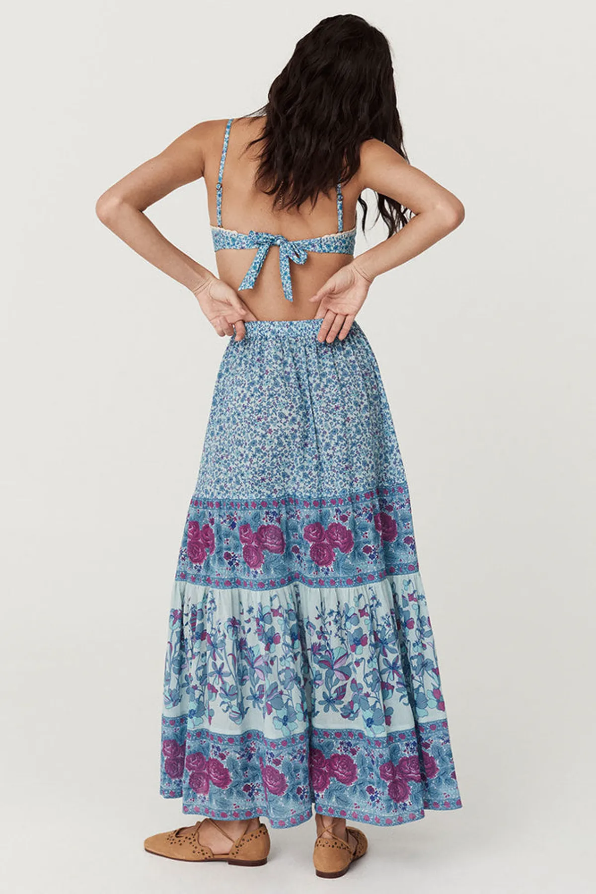 Love Jetty Maxi Skirt in Blue Nirvana