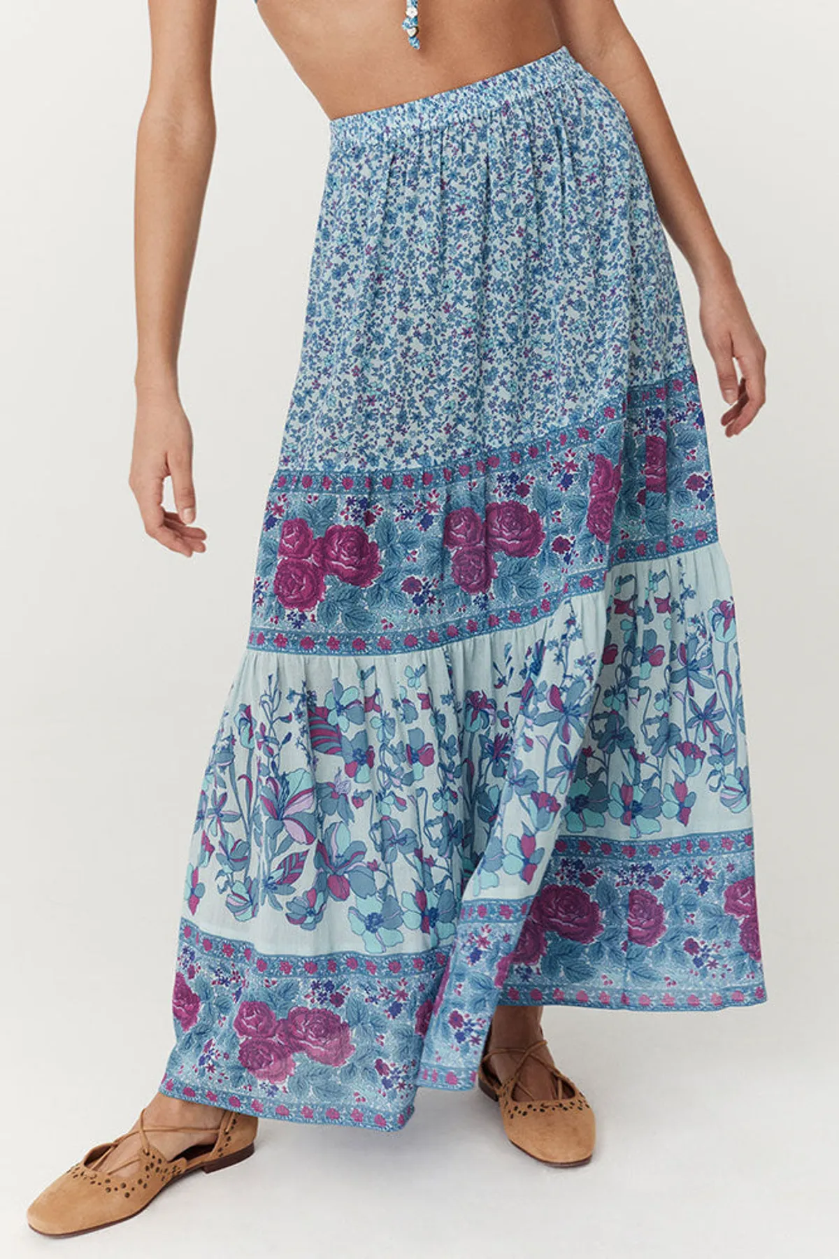 Love Jetty Maxi Skirt in Blue Nirvana