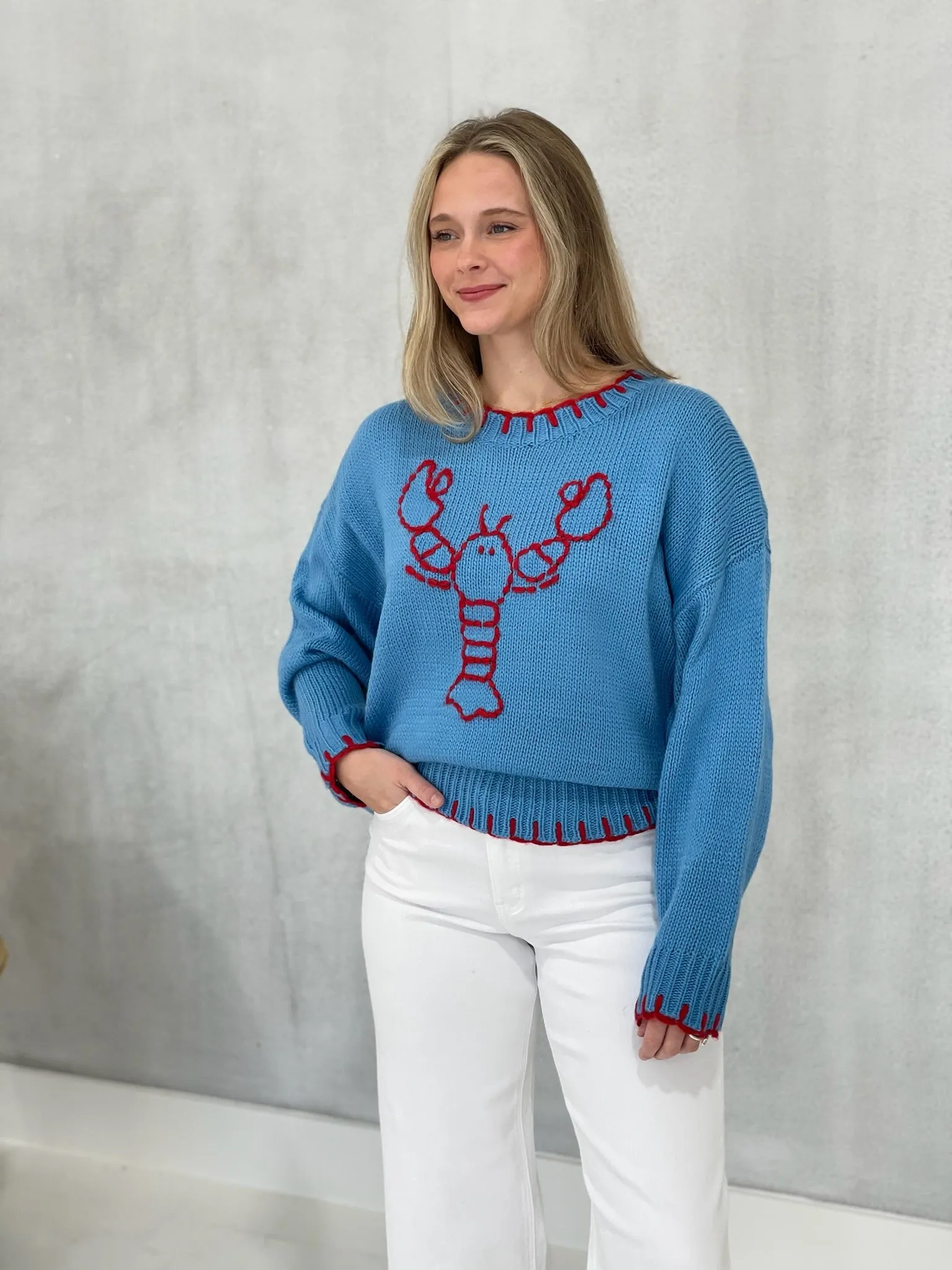 Maine Stream Sweater - French Blue