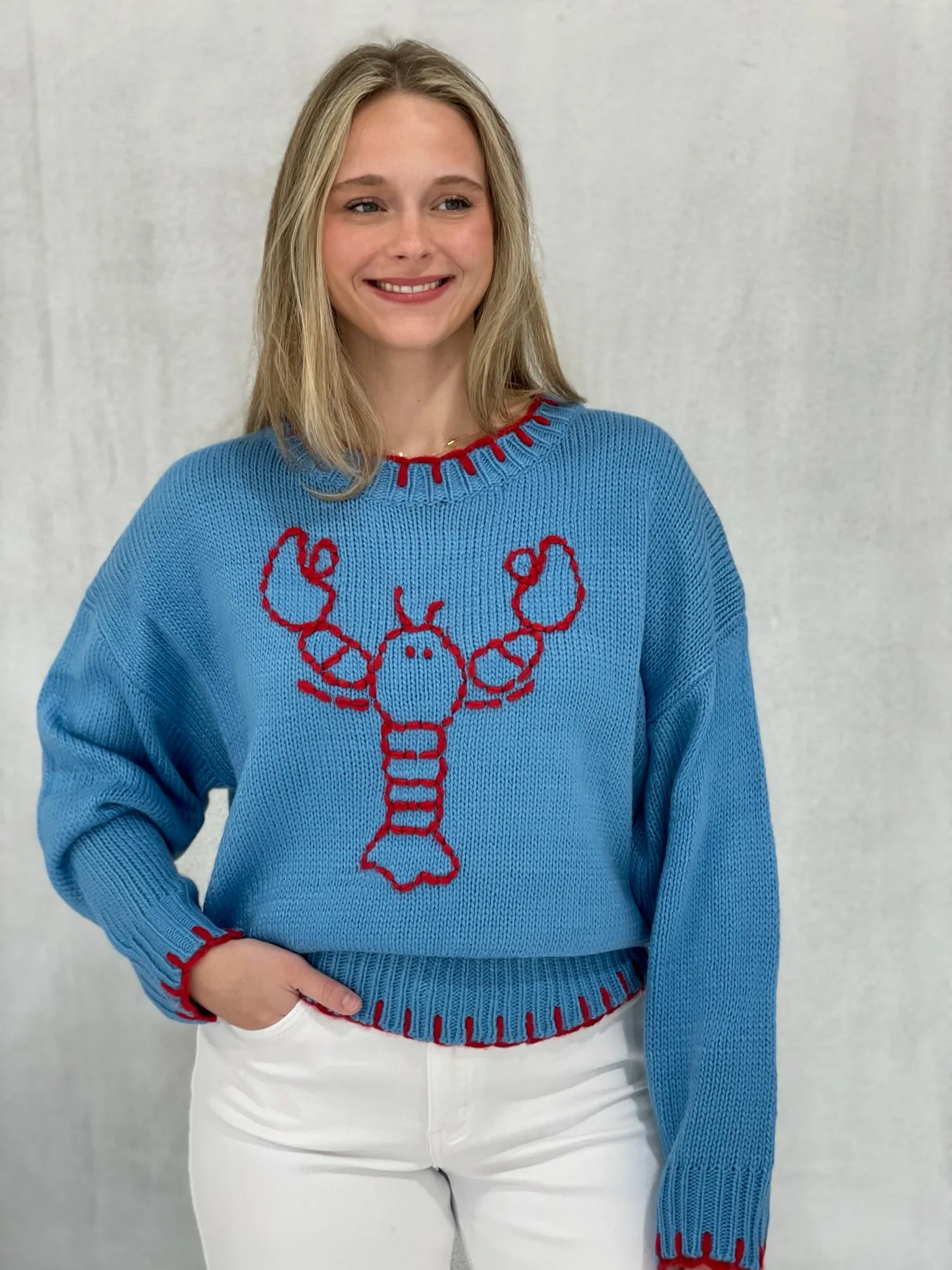 Maine Stream Sweater - French Blue