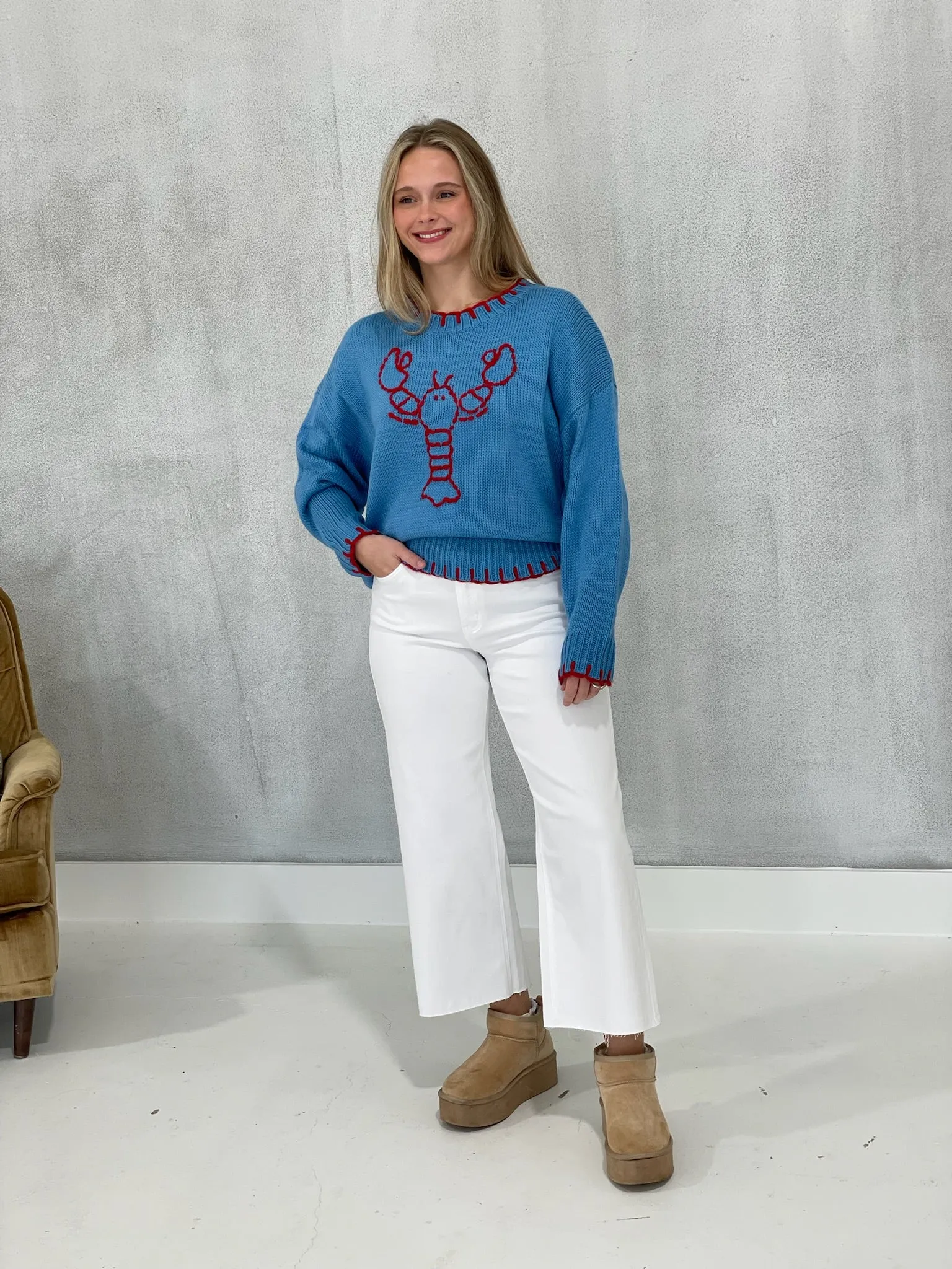 Maine Stream Sweater - French Blue