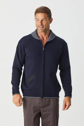 Men's Full Zip Jacket - Navy