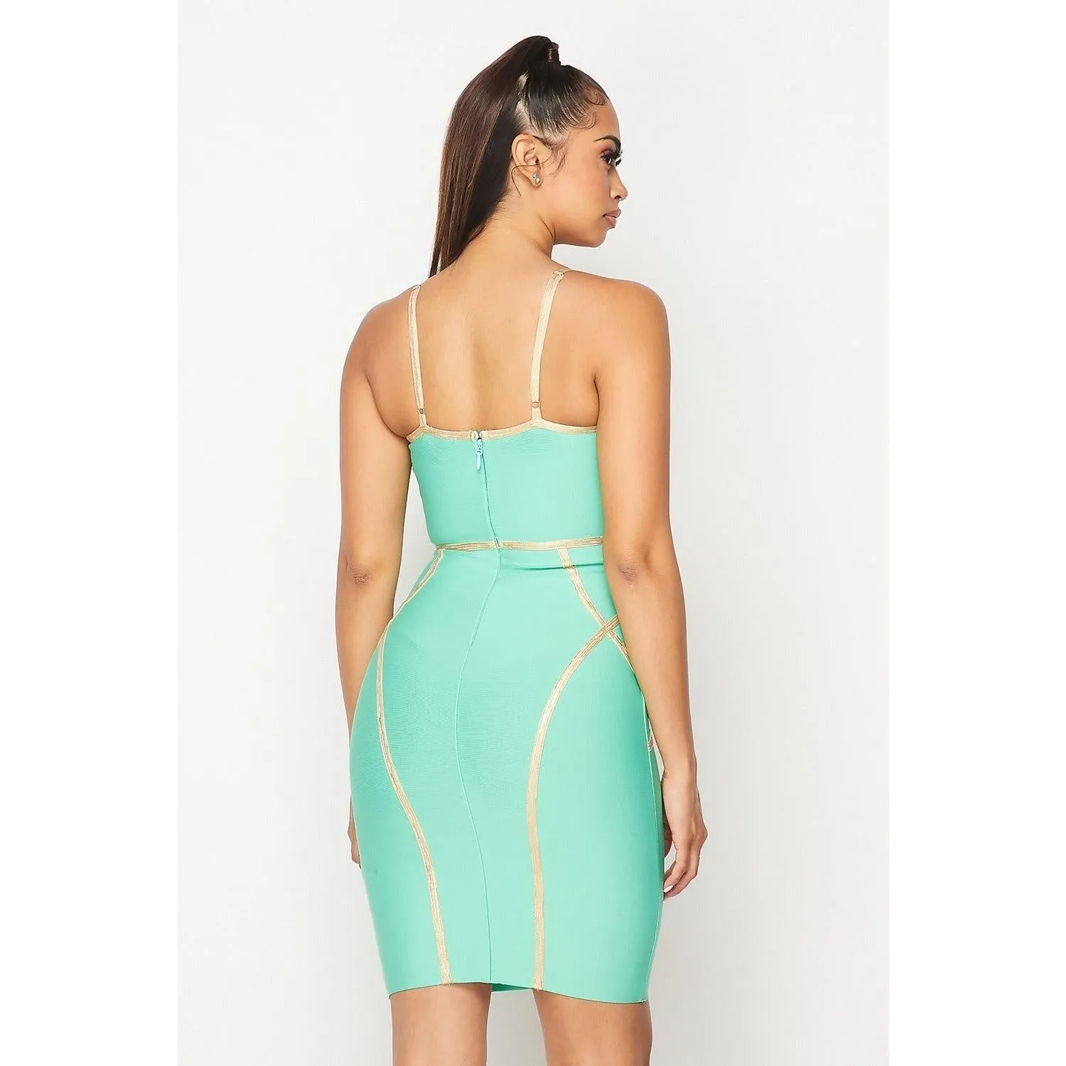 Mint Bandage Mini Dress