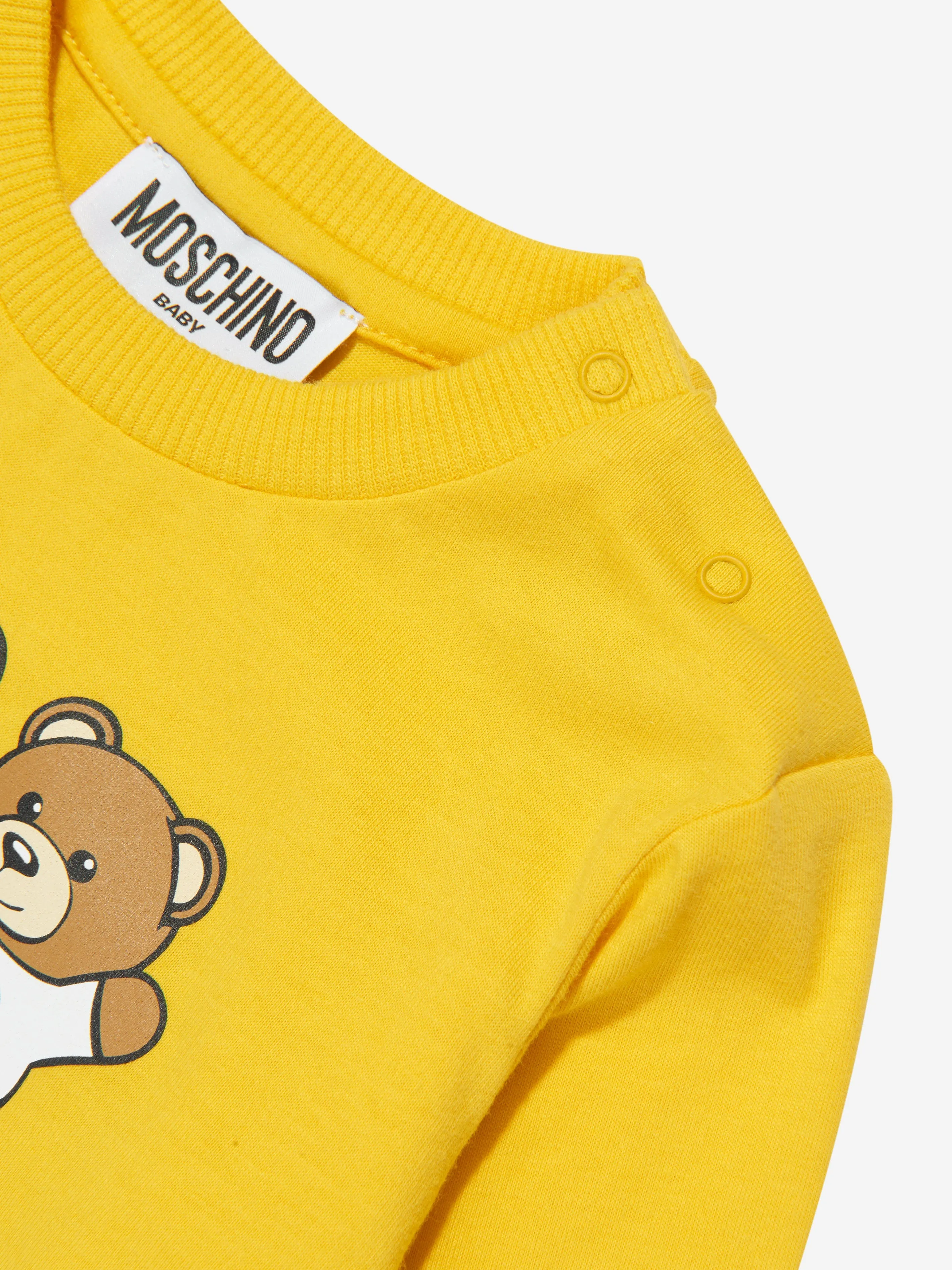 Moschino Baby Long Sleeve T-Shirt in Yellow