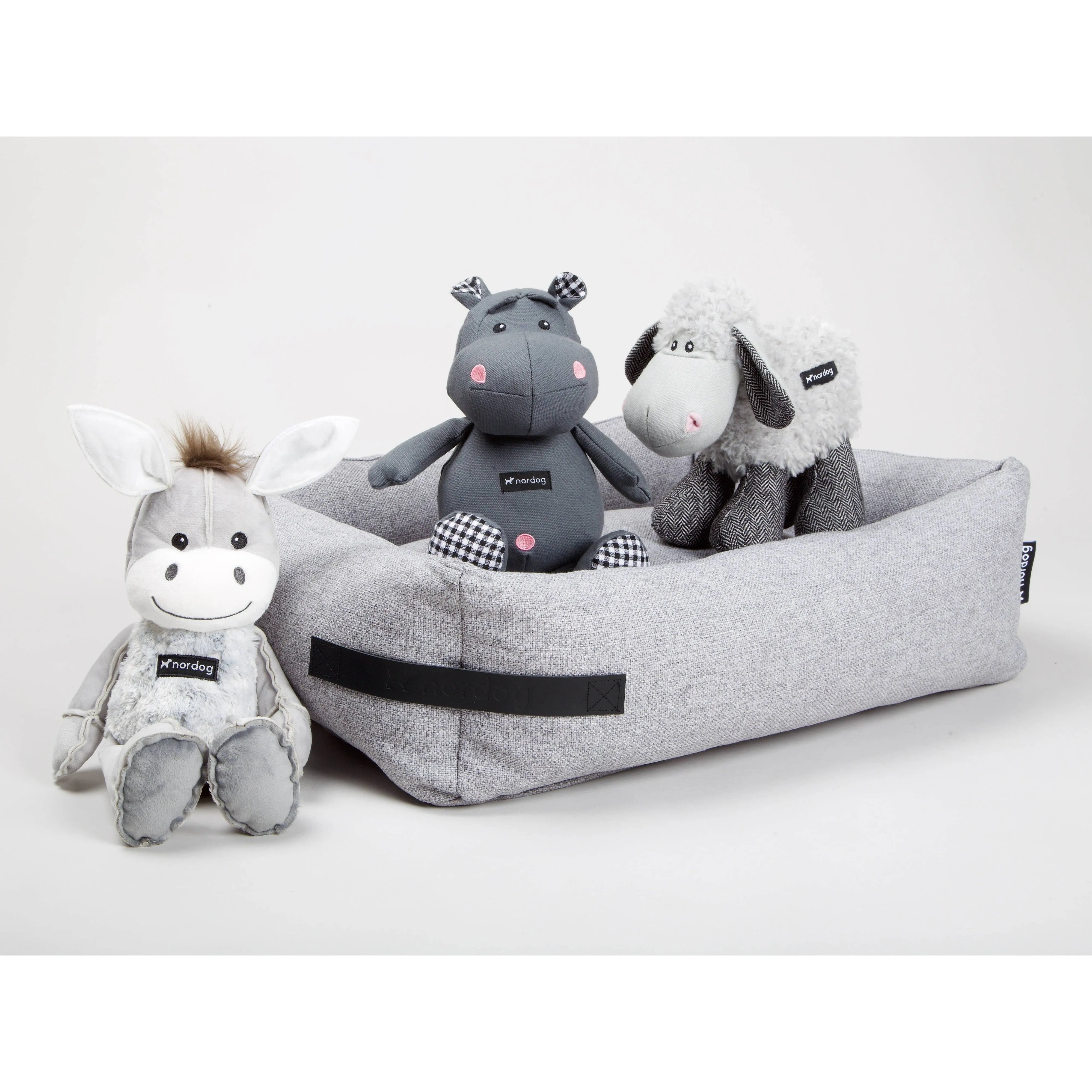 Nordog | Henny The Hippo Grey - Plush Dog Toy