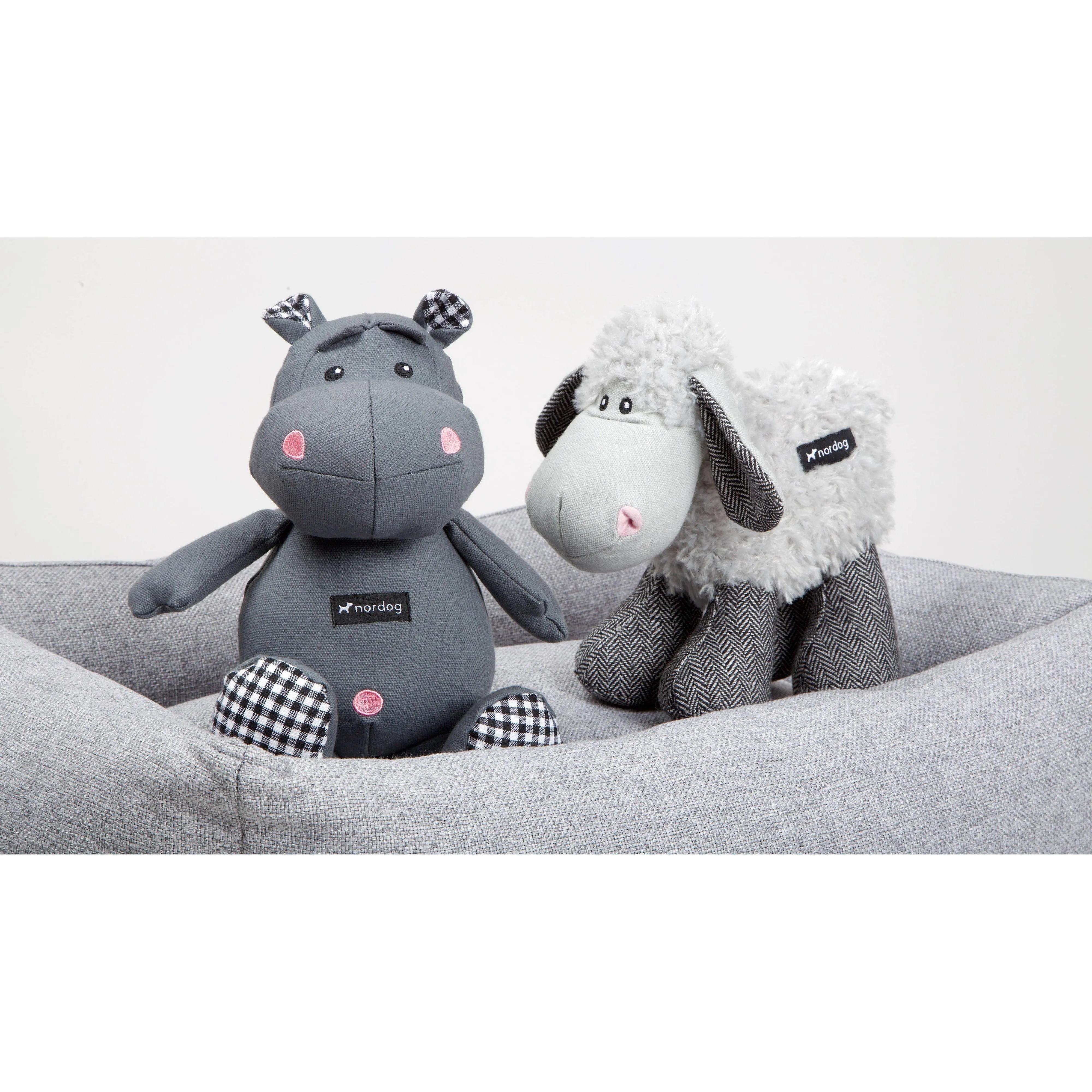 Nordog | Henny The Hippo Grey - Plush Dog Toy