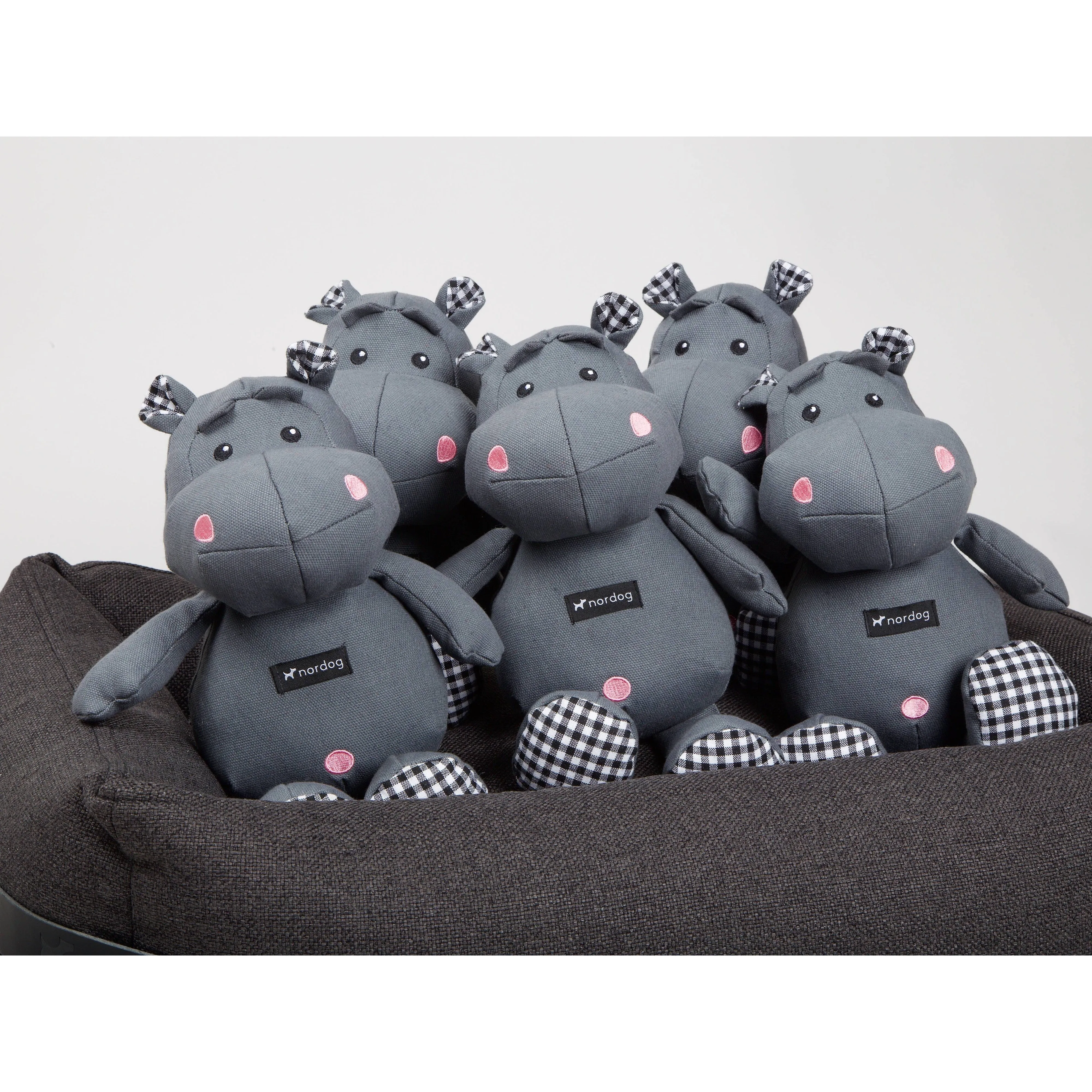 Nordog | Henny The Hippo Grey - Plush Dog Toy