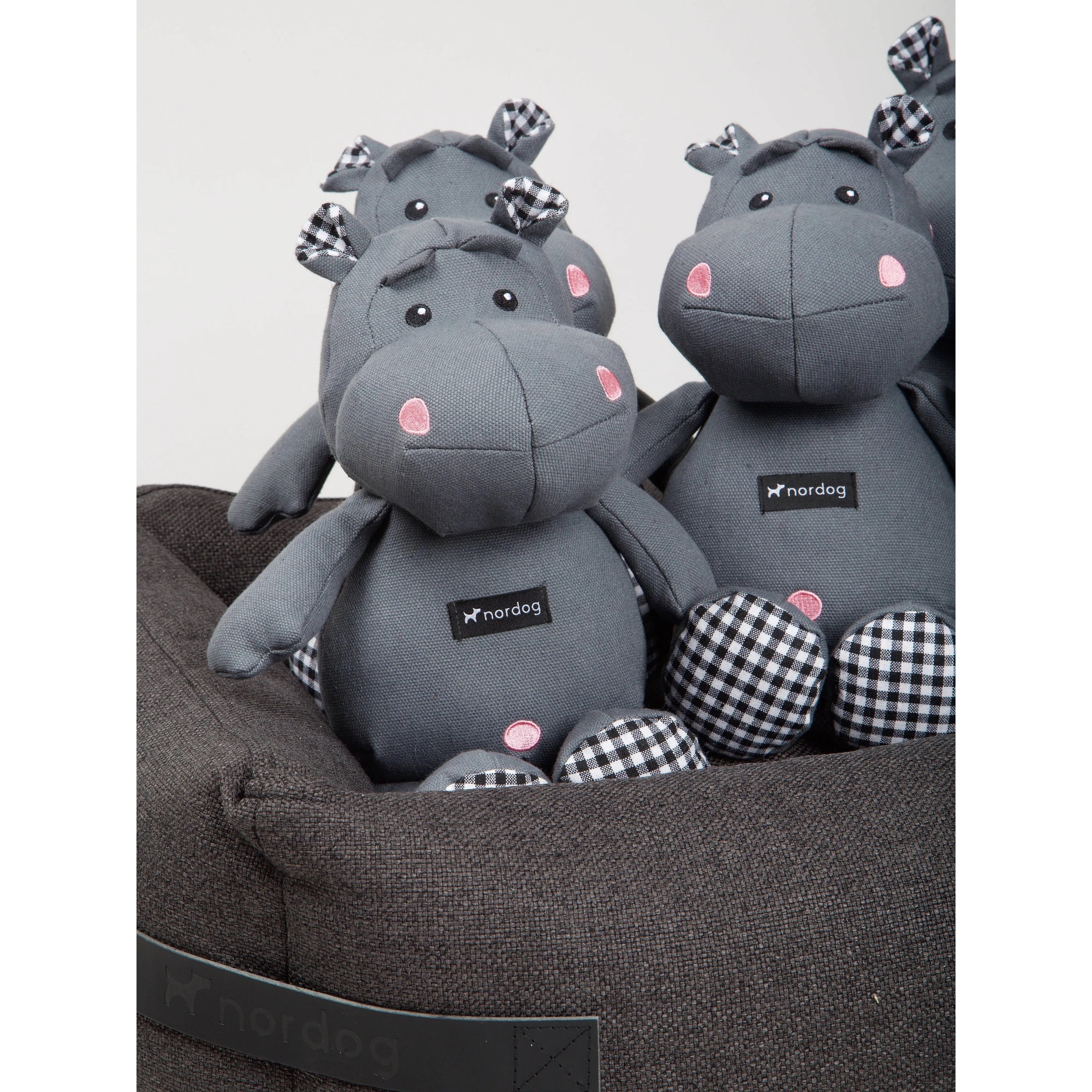 Nordog | Henny The Hippo Grey - Plush Dog Toy