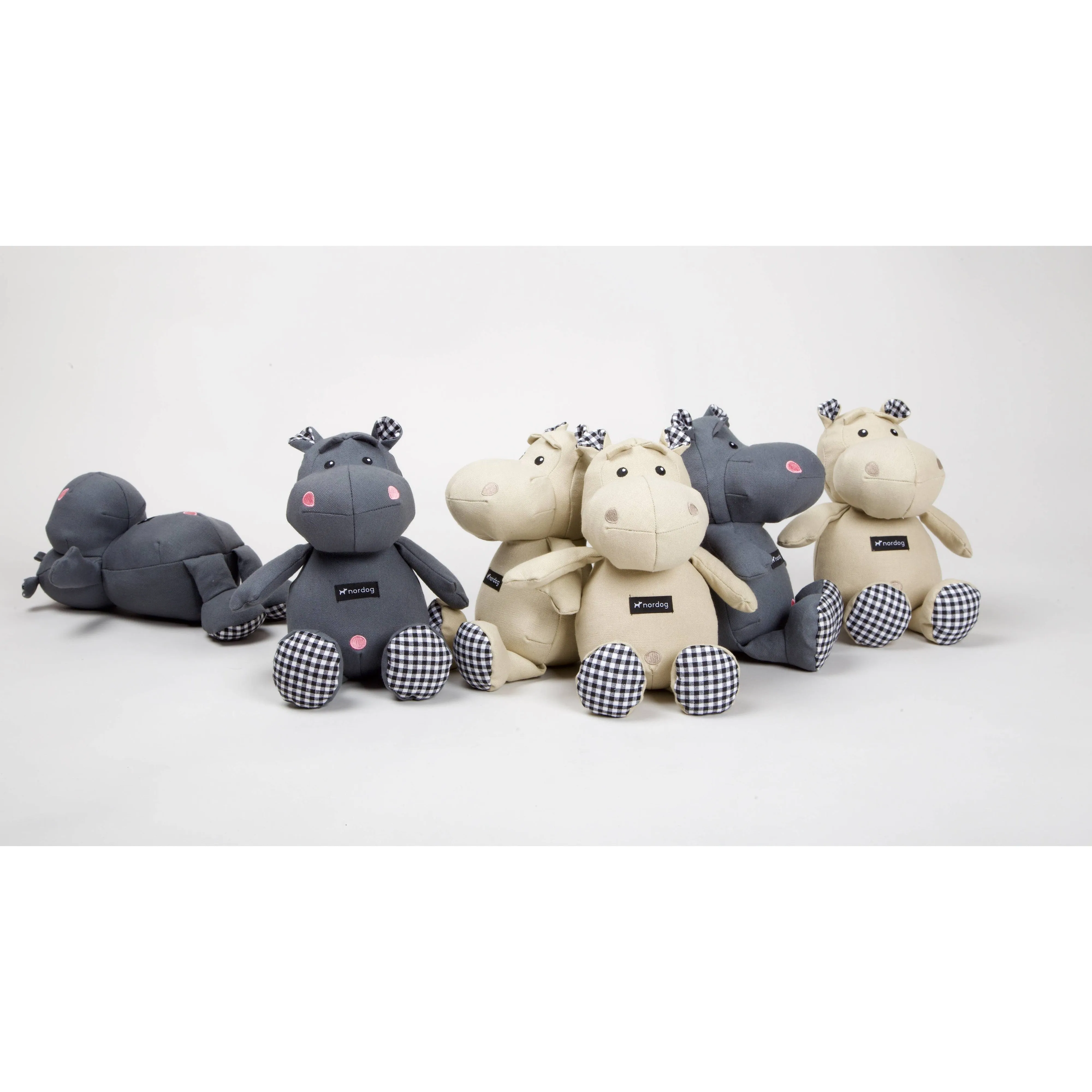 Nordog | Henny The Hippo Grey - Plush Dog Toy