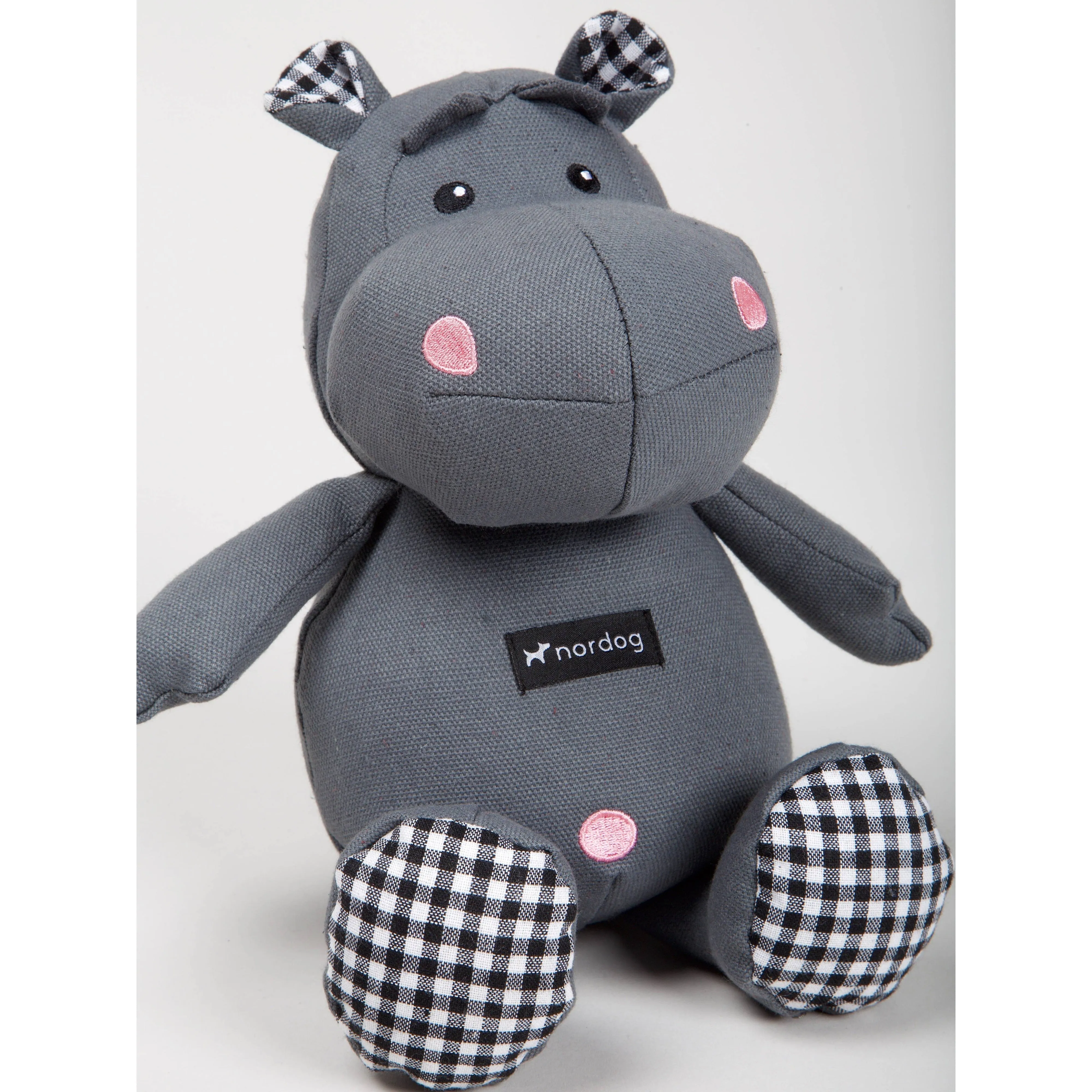 Nordog | Henny The Hippo Grey - Plush Dog Toy