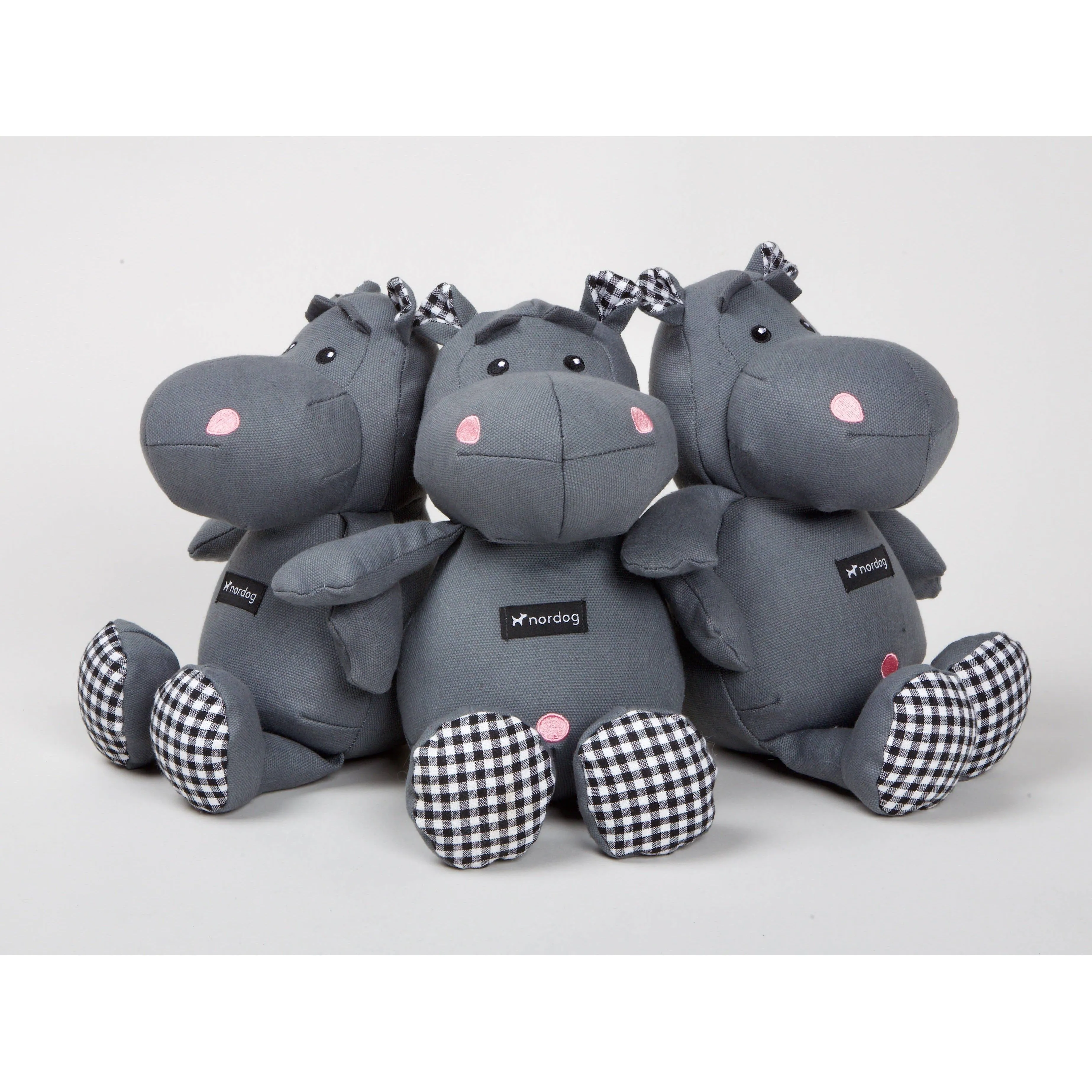 Nordog | Henny The Hippo Grey - Plush Dog Toy