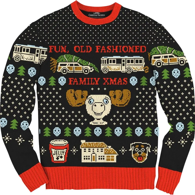 Old Fashioned Christmas Vacation Ugly Sweater