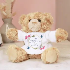 Personalised Teddy Bear - Geometric Design