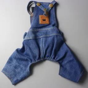 Pet Denim Overall Jumpsuit