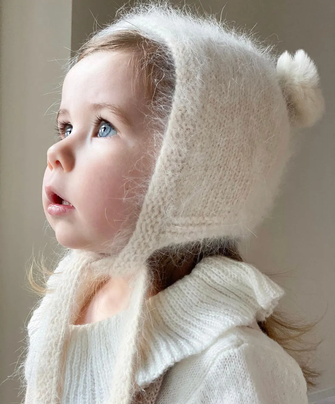 Petite Maison Kids Oatmeal 'Teddy' Cashmere Hat