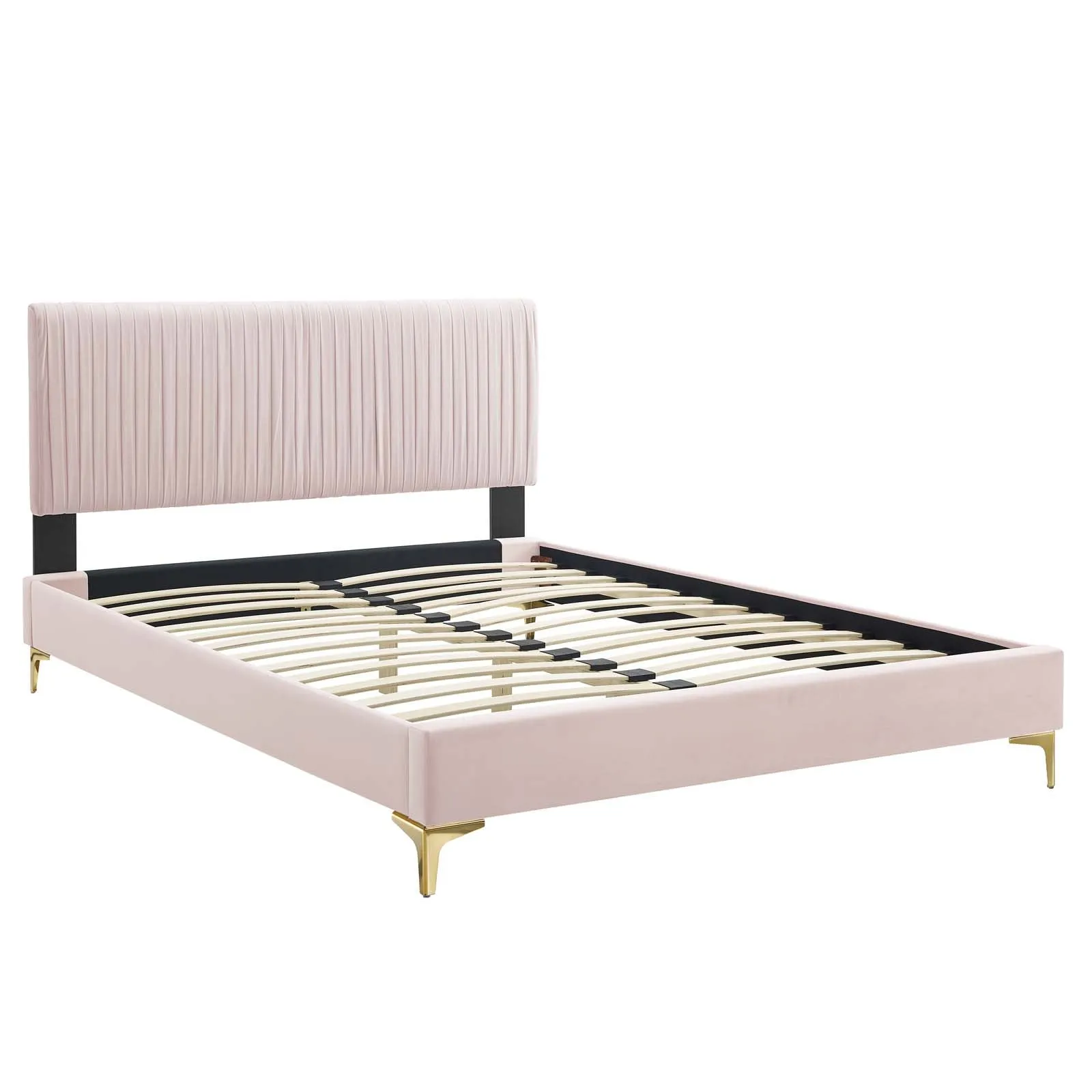 Peyton Performance Velvet Platform Bed