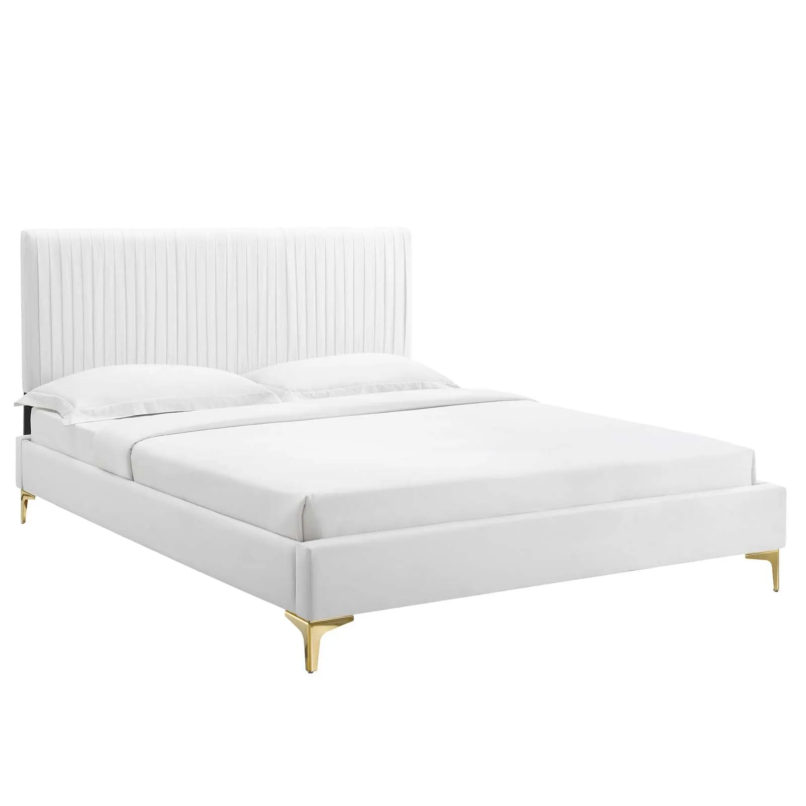 Peyton Performance Velvet Platform Bed