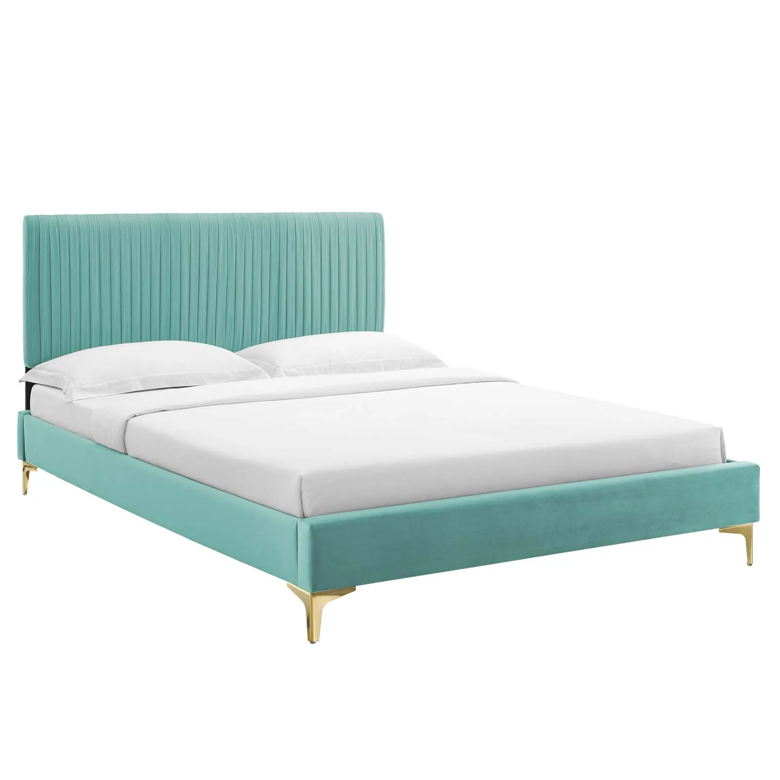 Peyton Performance Velvet Platform Bed