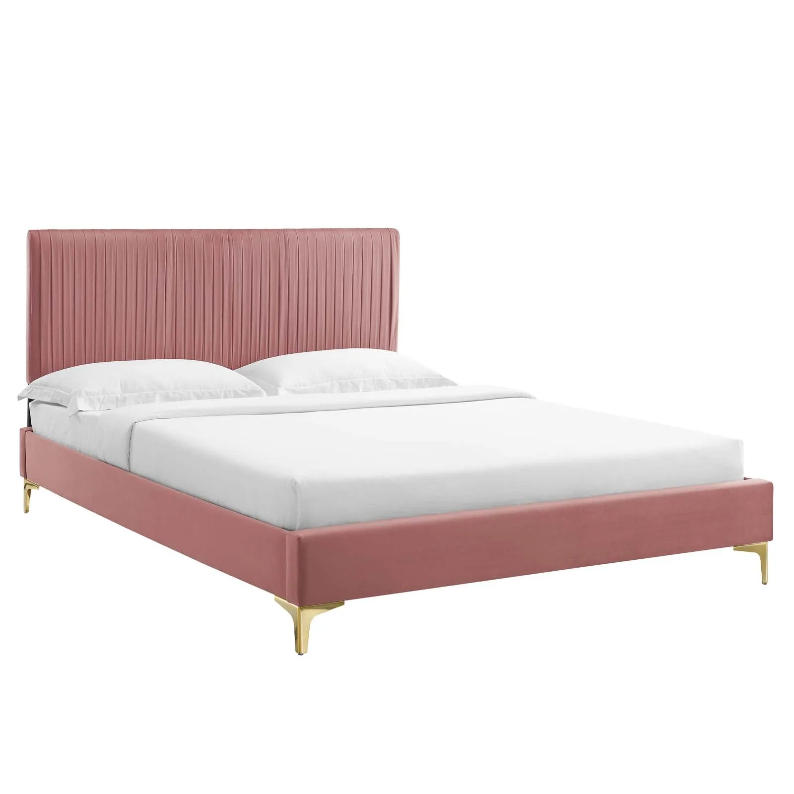 Peyton Performance Velvet Platform Bed