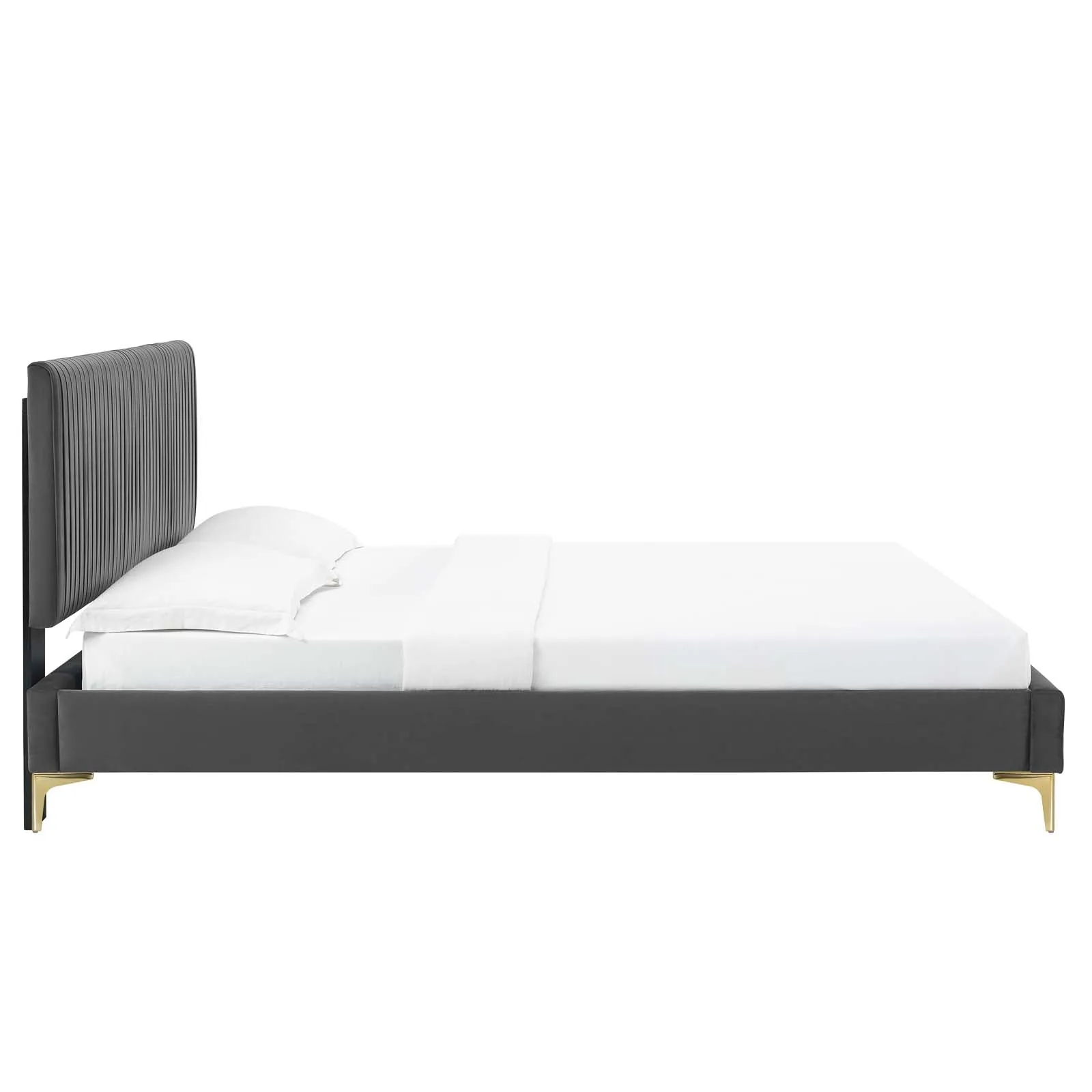 Peyton Performance Velvet Platform Bed