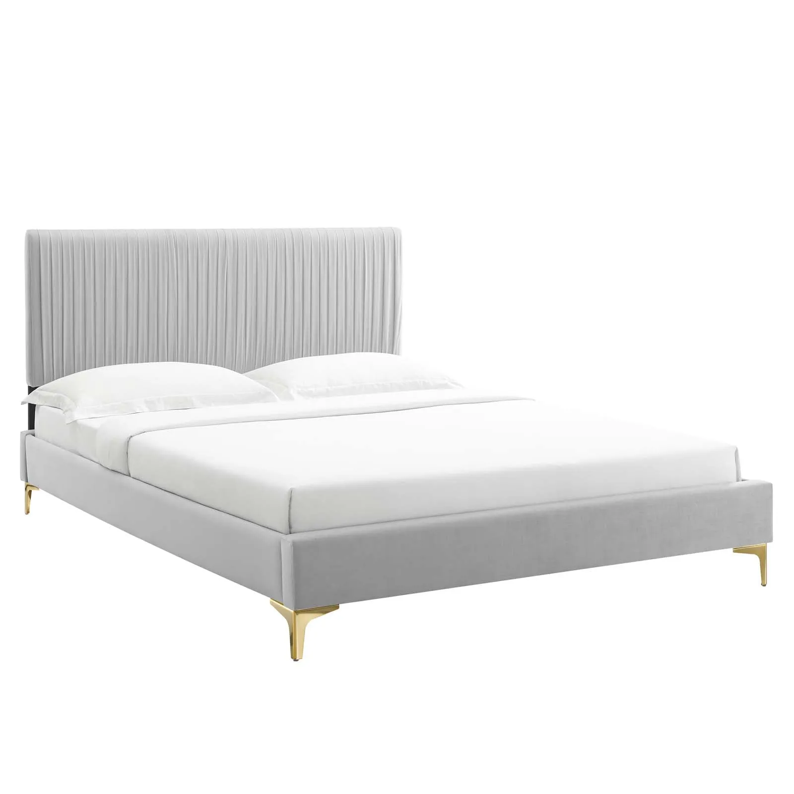 Peyton Performance Velvet Platform Bed