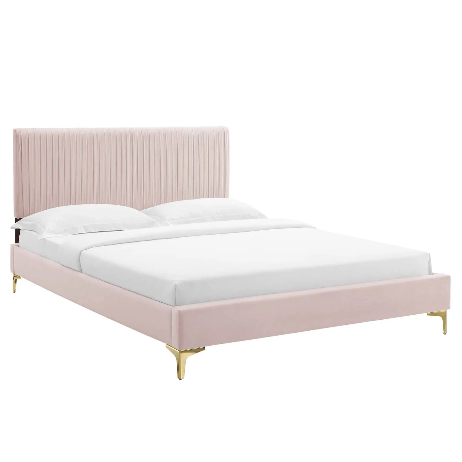 Peyton Performance Velvet Platform Bed