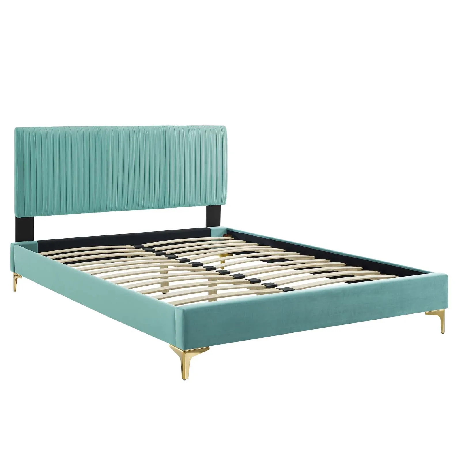 Peyton Performance Velvet Platform Bed