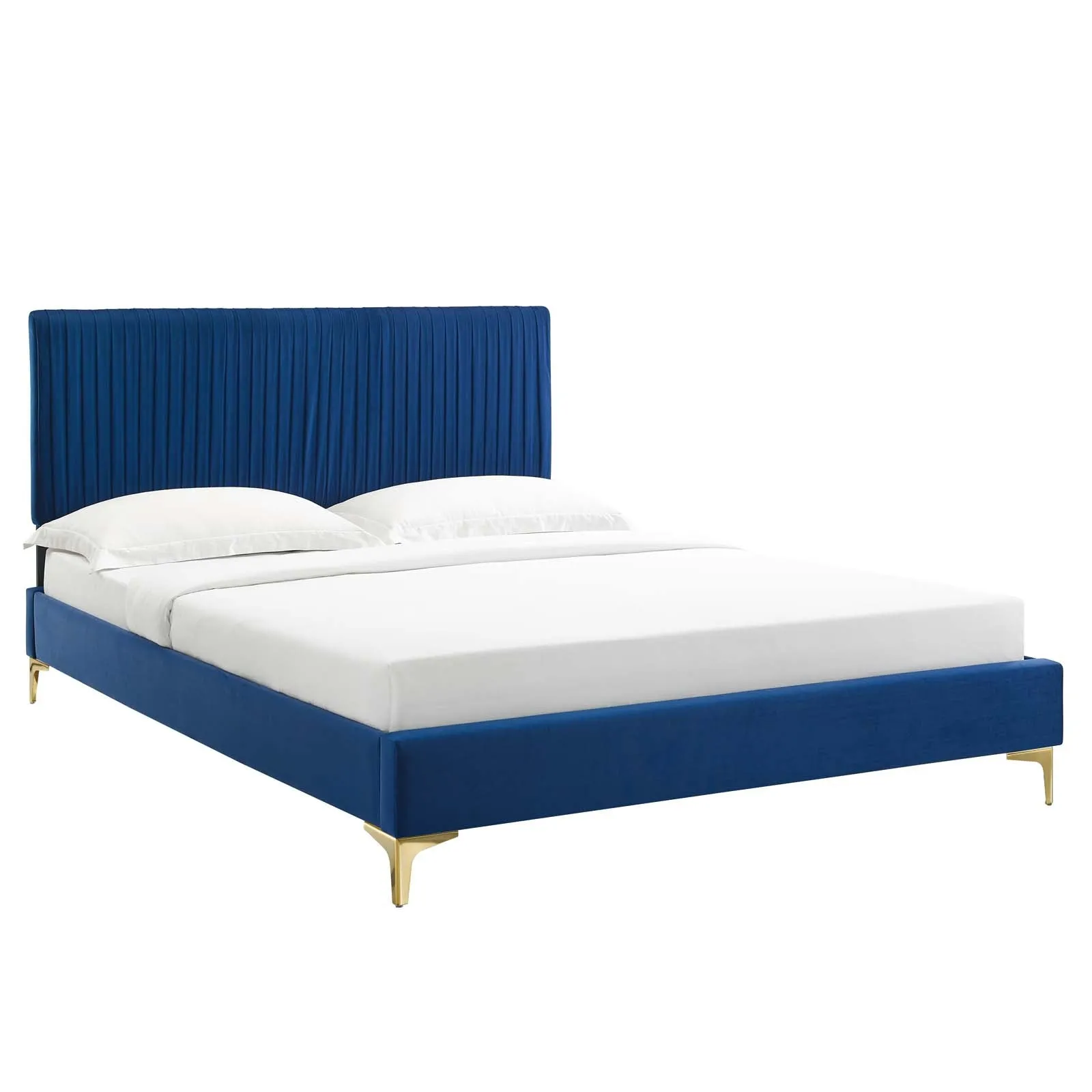 Peyton Performance Velvet Platform Bed