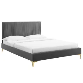 Peyton Performance Velvet Platform Bed