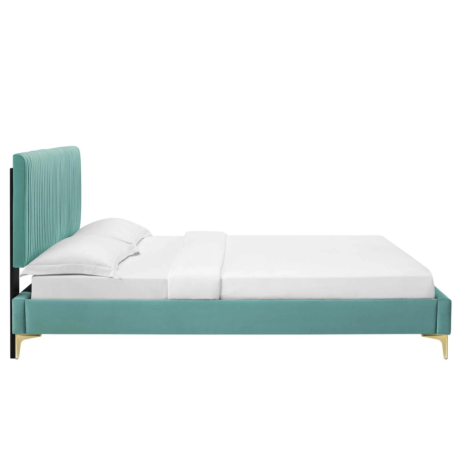 Peyton Performance Velvet Platform Bed