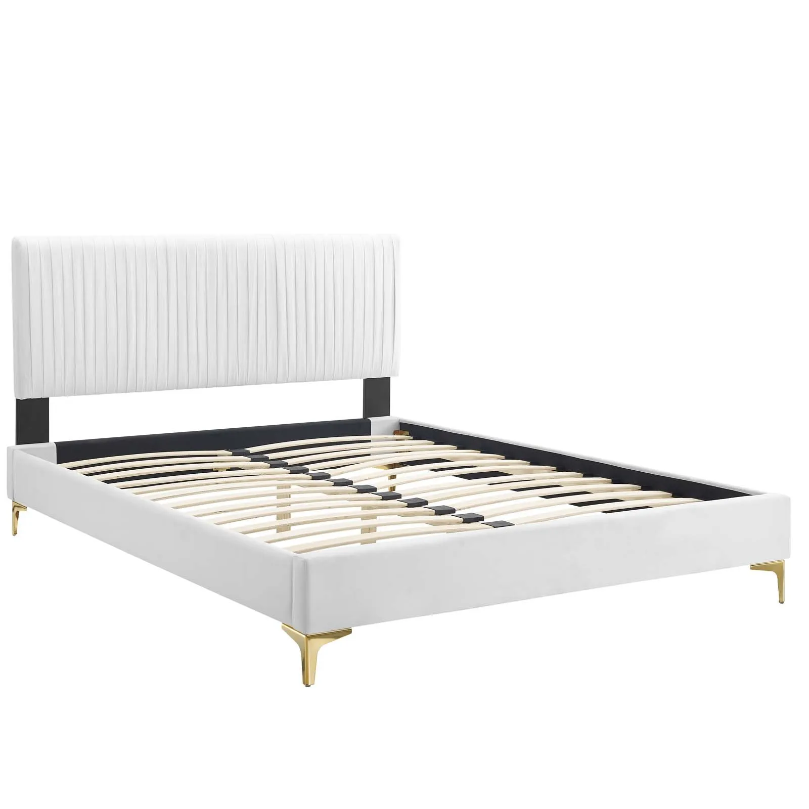 Peyton Performance Velvet Platform Bed