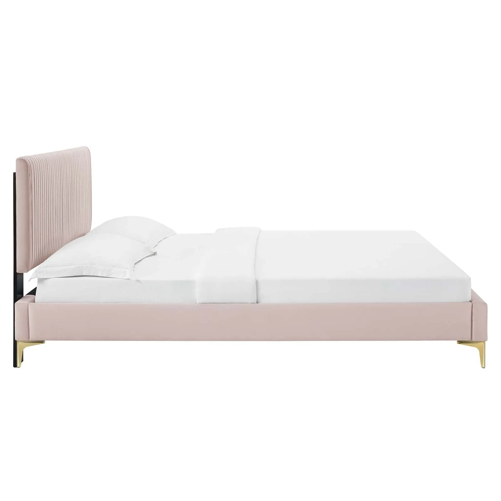 Peyton Performance Velvet Platform Bed