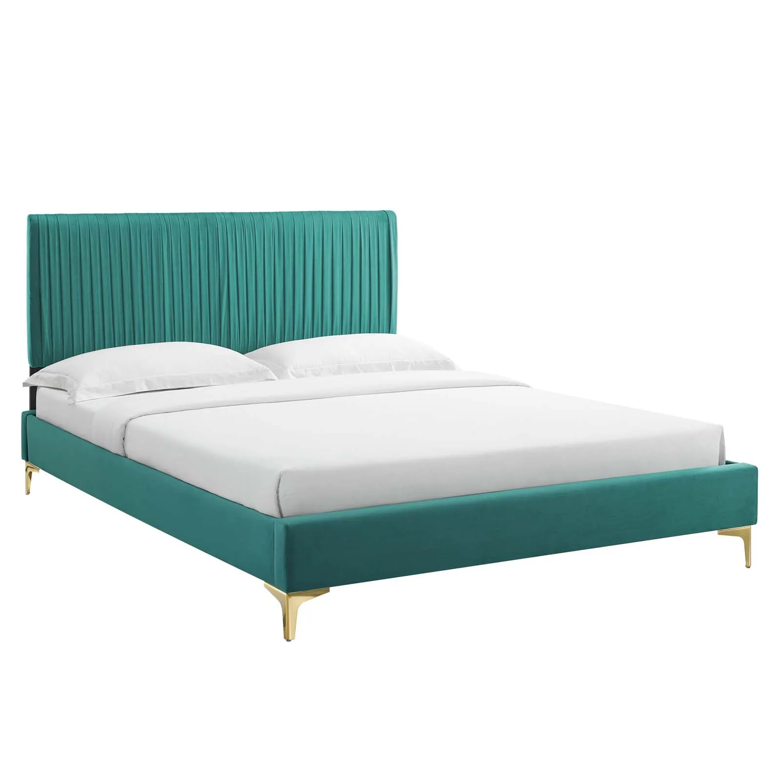 Peyton Performance Velvet Platform Bed