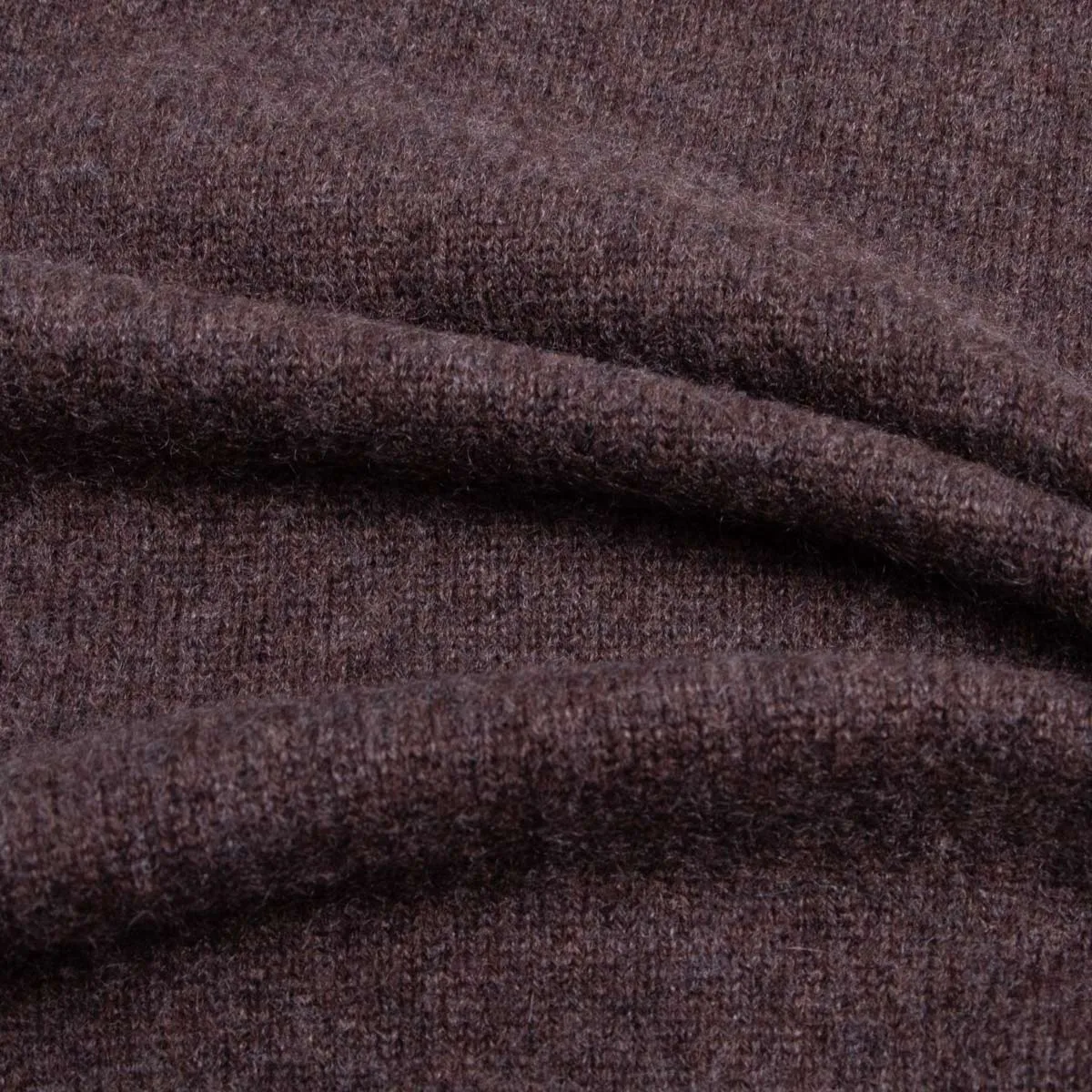 Porcupine Brown Tiree 4ply Crew Neck Cashmere Sweater