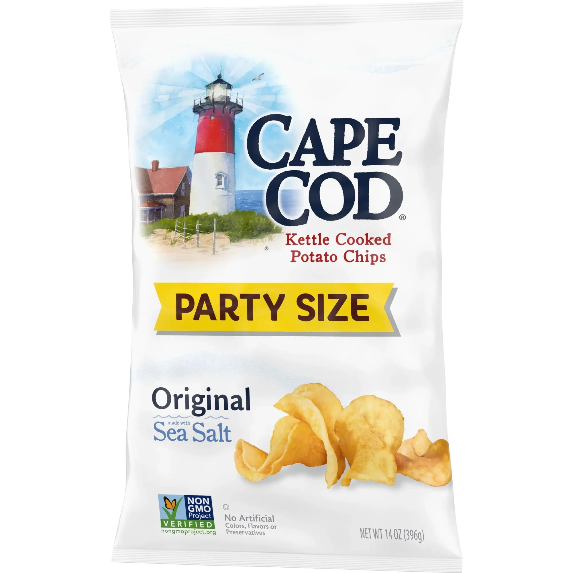 Potato Chips, Original Kettle Chips, 14 Oz Party Size