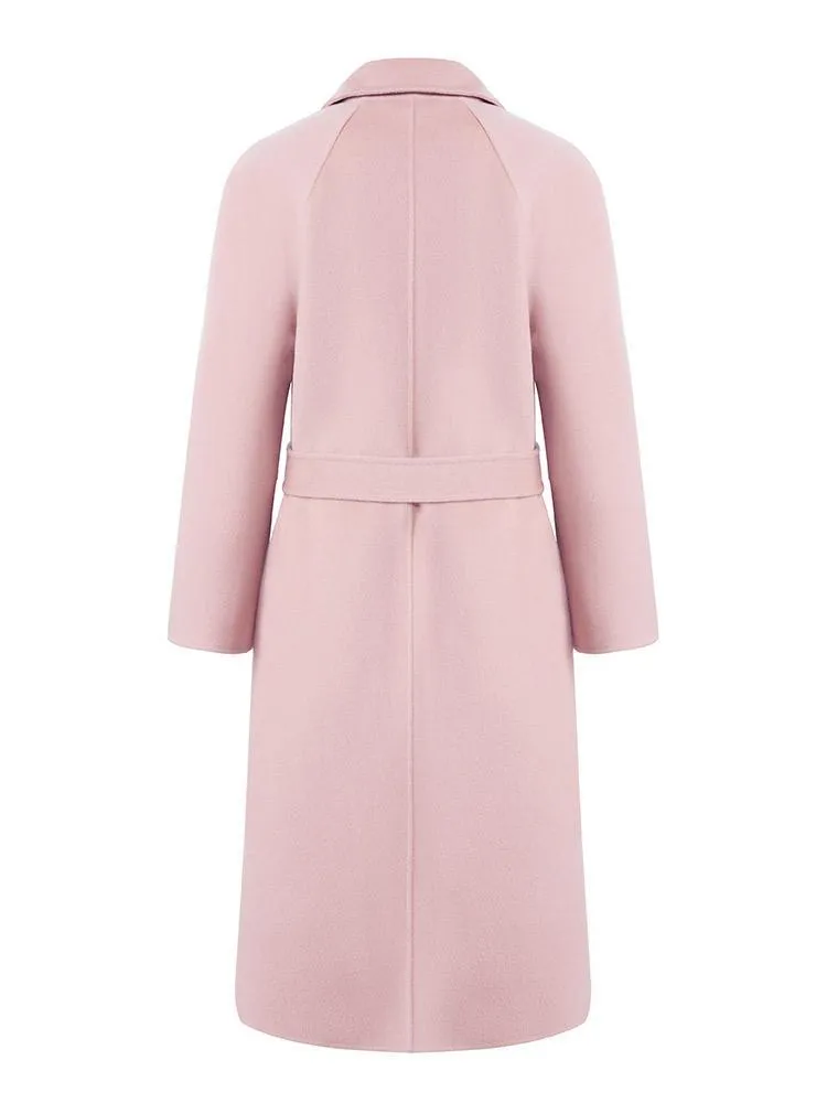 Pure Cashmere Tie-up Women Coat