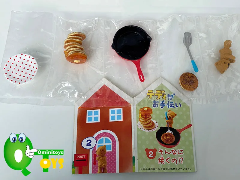 Rare 2010 Re-Ment Teddy Bear Help Kitchen (Sold individually)