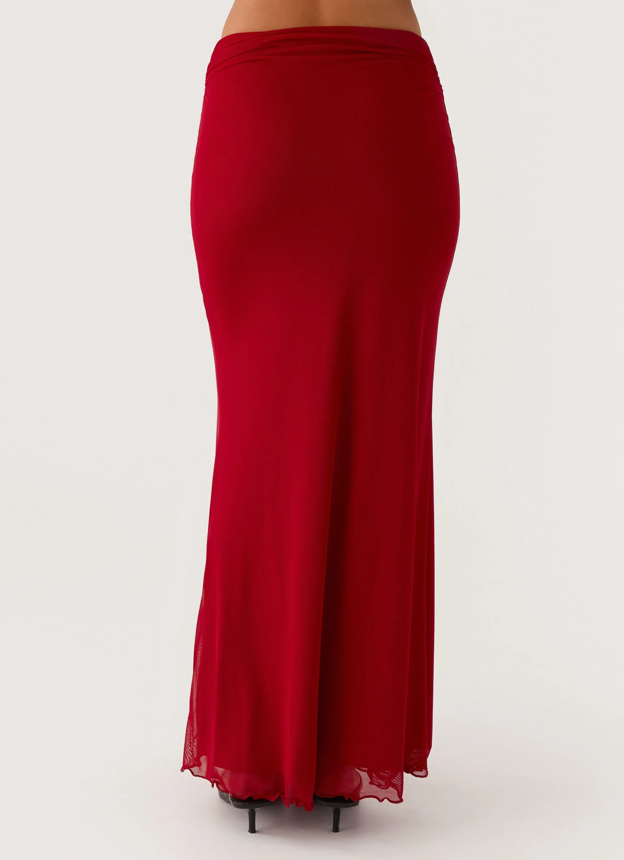 Rayne Maxi Skirt - Red